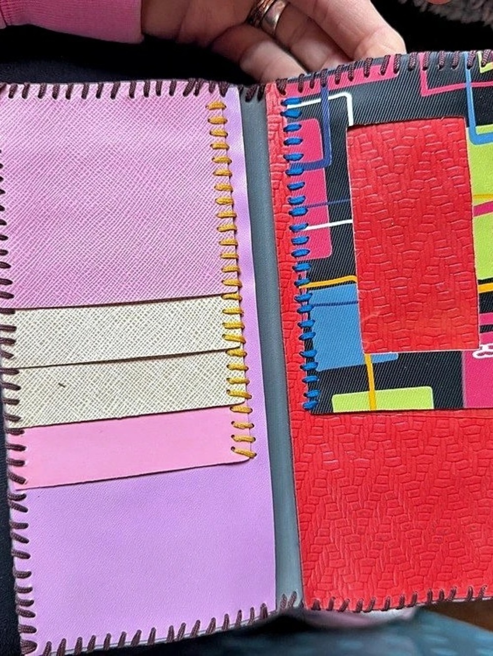 Multicolor Geometric Wallet - Picture 2 of 3